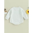 thumbnail image 2 of ZAXARRA Baby Boy Romper, Long Sleeve Crew Neck Letters Print Fall Bodysuit Clothes for Casual Daily, 2 of 7