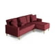 thumbnail image 5 of Sala Modular Reversible Makora Kendall Con Memory Foam, Color Rojo, Lino Respaldo Reclinable De 3 posiciones., 5 of 9