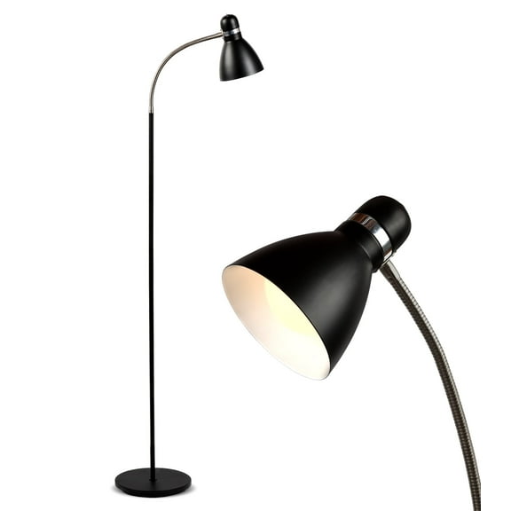 Brightech Avery 63 in. Black LED Modern Contemporary Floor Lamp With Dimmable Light