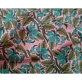 thumbnail image 4 of oneOone Silk Tabby Fabric Leaves & Floral Block Printed Craft Fabric BTY 42 Inch Wide, 4 of 4