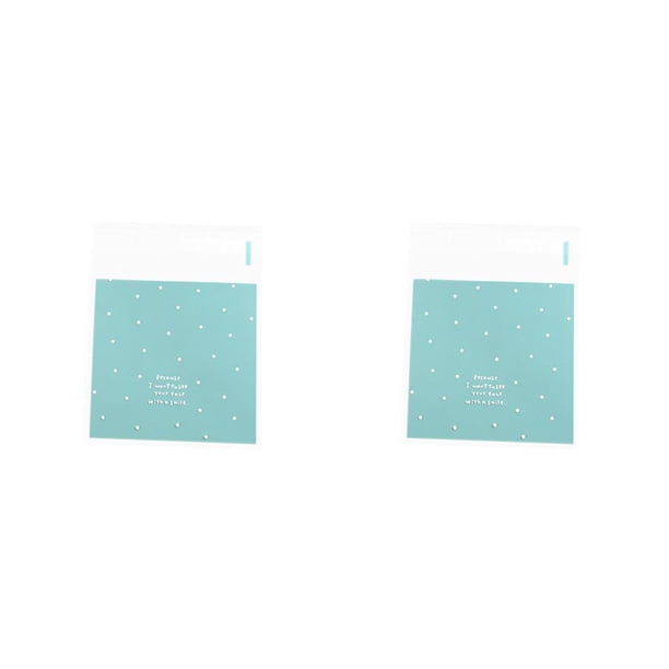 Injueey 100 piezas bolsa autosellante bolsas surtidas Kit surtido fiesta boda postre dulce embalaje autosellado bolsa de regalo azul Azul 2piezas