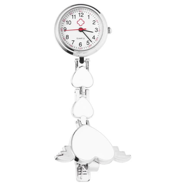 EeaseMX Reloj colgante de enfermera creativo Reloj colgante de doctor Reloj colgante de moda Reloj de bolsillo médico para uso decorativo (blanco)