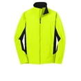 thumbnail image 5 of Port Authority Tall Core Colorblock Soft Shell Jacket-LT (Safety Yellow/Black), 5 of 5