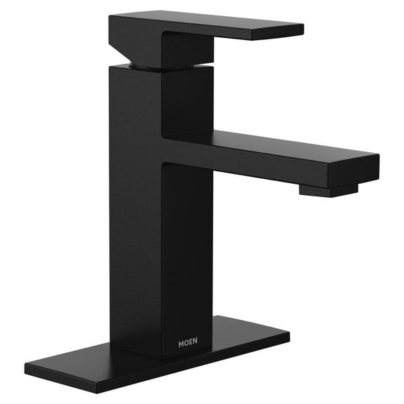 MOEN 84771BL Revyl Single Hole Single Handle Bathroom Faucet in Matte Black