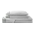thumbnail image 4 of Brielle Home Vida Clipped Jacquard 180 Thread Count 100% Cotton Sheet Set & Pillowcase, 4 of 12