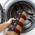 thumbnail image 6 of Large Area Rugs 5'x8', Vintage American Flag Carpet Runner Indoor Outdoor Rugs Home Decor Aesthetic, Farmhouse Shabby Retro Red Blue Non Slip Mats Washable Accent Rug for Living Room Bedroom, 6 of 8