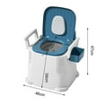 thumbnail image 5 of Aqzb Portable Camping Toilet with Wide Seat for Elder Adults Easy to Clean Stable Portable Mobile Toilet for Indoor Outdoor Camping Travel _Clearance Mobile Potty, 5 of 7