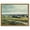 Green Grass, variant on Drsoum Large 24x24in Natural Framed Vintage Landscape Canvas Wall Art Retro Rustic Village Prints Modern Kitchen Bathroom Office Decor