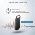 thumbnail image 4 of 64GB Voice Recorder, Voice Activated Recorder with Triple Noise Reduction, Small Audio Recorder for Lecture, Interview, 4 of 5