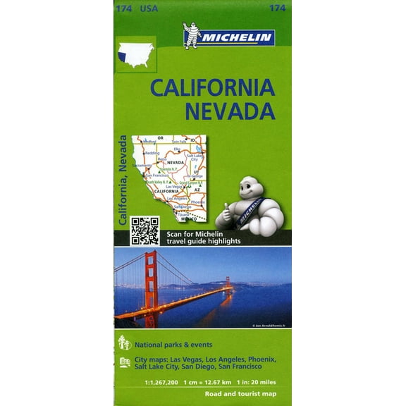 Michelin Zoom USA Maps Michelin USA California, Nevada Map 174, (Paperback)