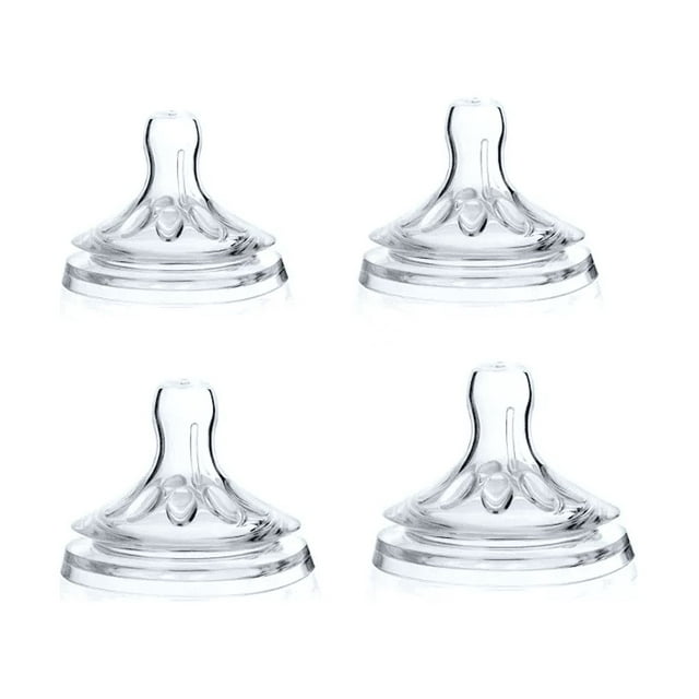 Tetina Mamila Compatible Natural 6m+ 4 Piezas TRASPARENTRE