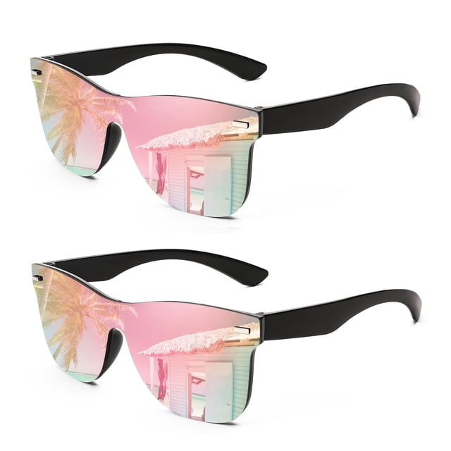 Gafas de sol FEISEDY B4114 con lentes espejadas de moda UV400 para mujer y hombre
