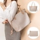 thumbnail image 5 of Lacel Urwebin - Bolsos de mano para mujer con asa superior y portafolios pequeña (blanco), Blanco, 5 of 5