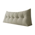 thumbnail image 1 of KER Large Triangular Headboard Pillow Twin XL For College Green Bed Rest Reading Pillows Backrest Positioning Support Bolster Cushion, 1 of 6