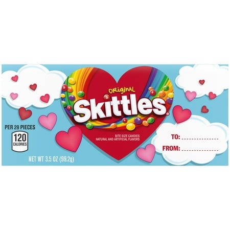 SKITTLES Original Chewy Valentines Day Candy Gift Box - 3.5 oz
