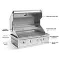 thumbnail image 4 of NewAge Products Outdoor Kitchen Aluminum 2 Piece Cabinet Set with Grill Cabinet and Performance Grill, 4 of 5