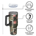thumbnail image 4 of OBREWU Pioneer Flower Tumbler with Handle and Lid,Pioneer Flower 40oz Double Wall Vacuum Insulated Tumbler,Cups Gift for Women and Men, 4 of 7