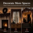 thumbnail image 4 of Halloween Fireplace Decor Set with LED Lights – Black Vine Garland for Mantel Door Frame Window Halloween Decorations Home Decor, 4 of 7
