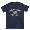thumbnail image 1 of Lake Mathews California Patriot Men's Cotton T-Shirt, 1 of 1