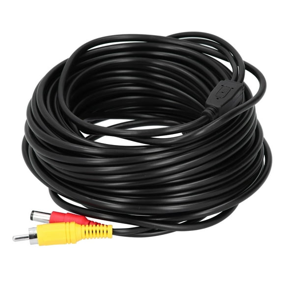Rear View Camera Cord,Portable CCTV Cable 2-In CCTV Power Cord Surveillance Video Wire Achieve More