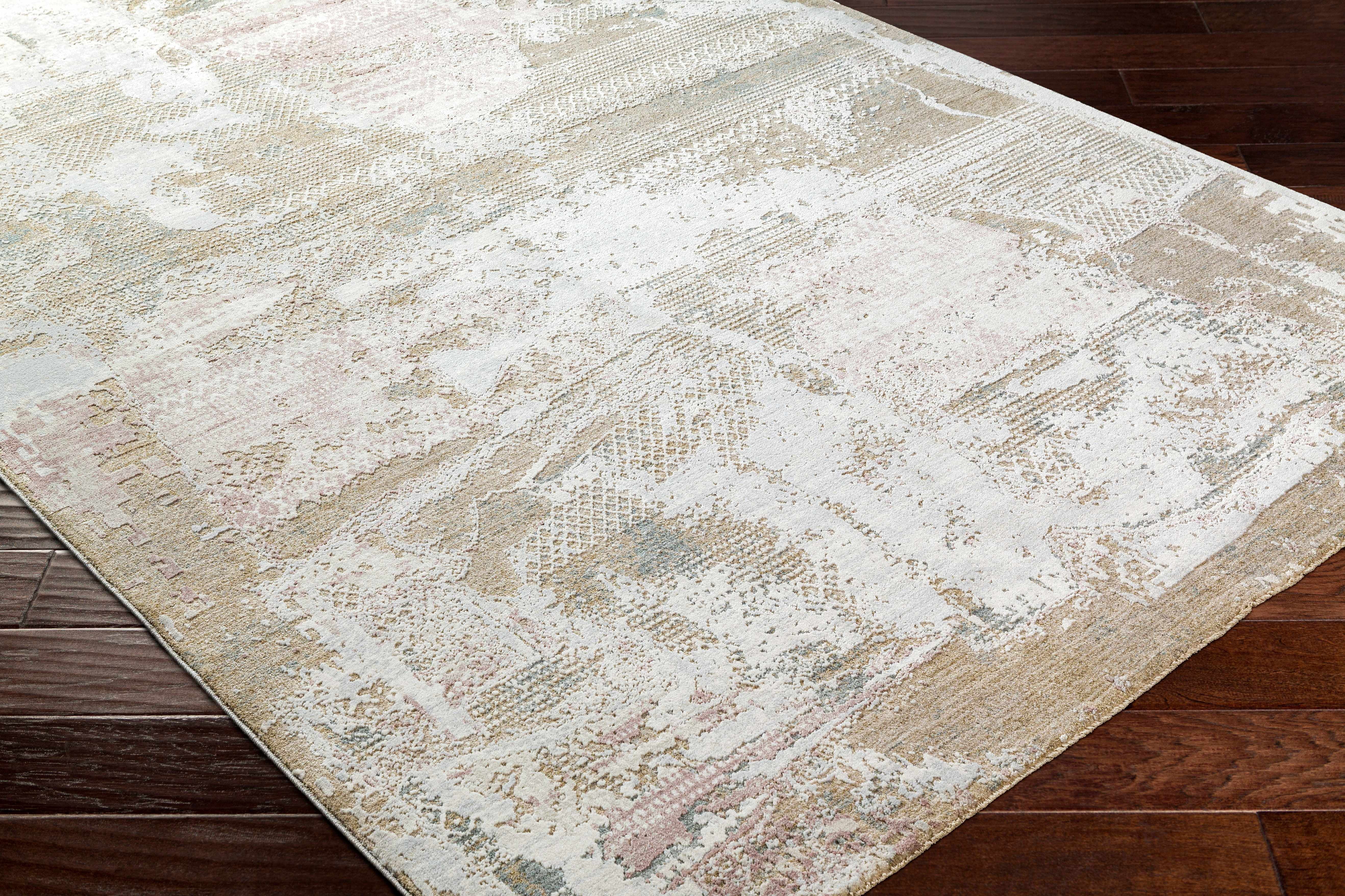 Hauteloom Hanae Hallway, Kitchen Runner Rug - Beige, Brown, Gray - 2'7" x 10'