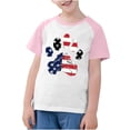 thumbnail image 3 of CFLVAEK T-Shirts du 4 Juillet pour Enfants, T-Shirts Graphiques avec Drapeau Américain, Manches Raglan Courtes, T-Shirts Patriotiques, Hauts à Col Rond pour la Fête de l'Indépendance, 13 Ans, 3 of 8