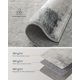 thumbnail image 3 of Alfombra SONGMICS HOME MTAR072G01 92 x 153 cm Poliéster gris, 3 of 7