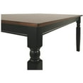 thumbnail image 3 of Bowery Hill Table à Manger Rectangulaire Noire et Brune, 3 of 5