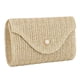 thumbnail image 3 of Bolso Tejido Paja para Mujer Hobo Elegante Con Correa Cadena Playa Verano (), 3 of 9