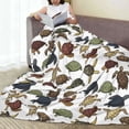 thumbnail image 6 of Zufioo Various Turtle Fleece Blanket Queen Size,Plush Bed Blanket,Ultra Soft Throw Blanket,Plush Fuzzy Cozy Blanket Perfect for Bed,Couch-60"x50", 6 of 7