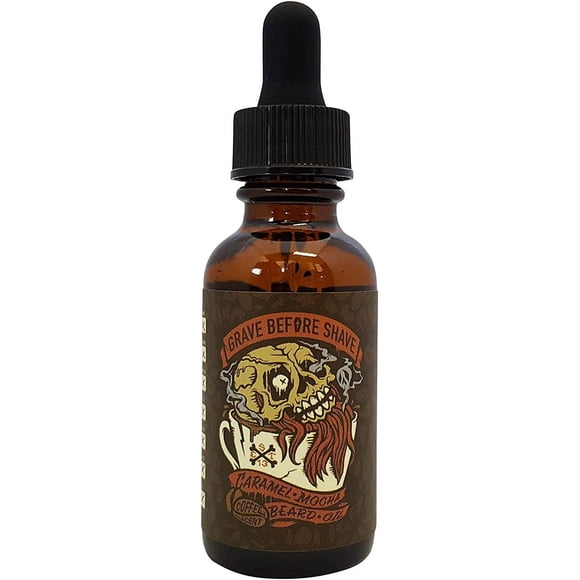 Aceite para barba, mezcla de caramelo y moca para antes del afeitado, 30 ml
