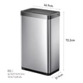 thumbnail image 2 of EKO Bote de basura Inteligente Mirage X 80 L con Sensor Automatico para cocina baño oficina Acero inoxidable, 2 of 5