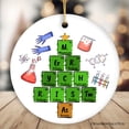 thumbnail image 2 of Periodic Table Scientist Christmas Ornament, 2 of 8