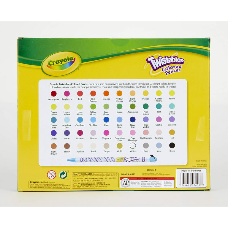 Crayola Twistables Colored Pencils with Color Alive: What's Inside the Box