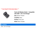 thumbnail image 2 of Front Left Window Switch - Compatible with 2008 - 2011 Ford Ranger 2009 2010, 2 of 2