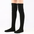thumbnail image 2 of Winter Knitted Socks Long Thigh Highs Over the Knee Highs Knee Highs Women Girls Slouchy Boot Socks Warmers Stockings, 2 of 3