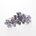 thumbnail image 2 of HINTRMENT 1Pc Hair Barrettes For Girls Purple Flower Rhinestone Alloy For Women Wedding Party, 2 of 8