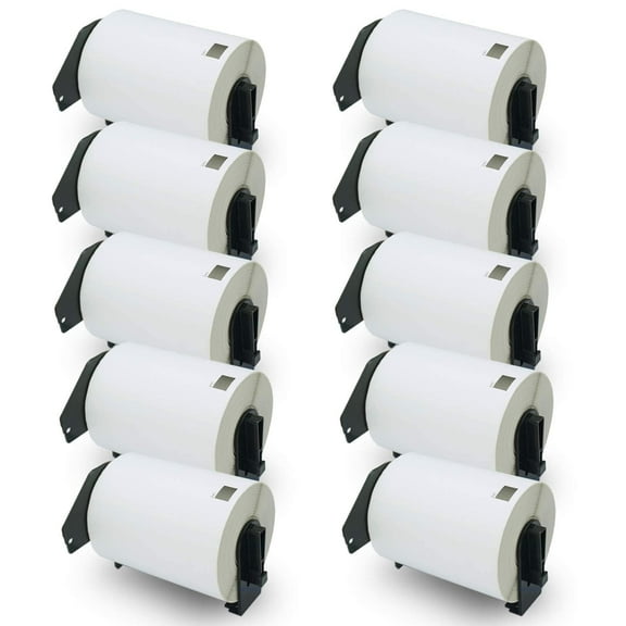 Compatible Shipping Labels Replacement for Brother DK-1247 (4.07 in x 6.4 in), Use with Brother QL Label Printers [10 Rolls/1800 Labels]