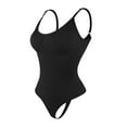 thumbnail image 5 of Womens Bodysuit Tummy Control Clearance Sleeveless Spaghetti Strip Breathable Snatched Waist Body Suit Casual Body Shaper Sexy Body Suits Tummy Control Ribbed Stretchy Bodysuits Clearance Sales Toda, 5 of 5