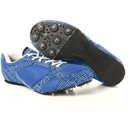 

KD Track Shoes Athletic Running Shoes Sneakers Sprint Field Racing Spike Shoes with Removable Spike Key Blue UK03