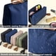 thumbnail image 3 of Bolsa de maquillaje de nailon, bolsa organizadora de viaje, organizador de cosméticos para mujeres y niñas, 14 x 10 x 7 cm, azul, 3 of 5