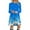 C-Sky Blue, variant on Kcodviy Women Short Sleeve Bow Womens Dresses Casual Summer Knot Bandage Top Sunflower Work Dresses for Women office Print Mini Dress Suit Summer Dresses for Women Work Casual Dress