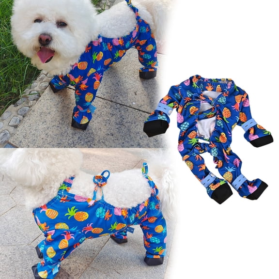 ibiyuan Dog Suspenders Boots Dog Leggings, Suspender Dog Boots Winter Coat For Dogs Waterproof PU Puppy Shoes for Small Dogs Outfit for Indoor Outdoor Use,L