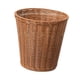thumbnail image 5 of Bote de basura de mimbre, cesto de basura tejido, soporte para flores, cesto de basura redondo decorativo de imitación de ratán para sala de estar,, 5 of 9