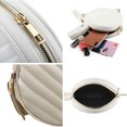 thumbnail image 3 of Cartera circular de la borla del bolso crossbody de las mujeres que iguala el pequeño bolso de cuero de la PU, 3 of 5