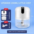 thumbnail image 1 of Multifunctional Mini Garlic Chopper USB Electric Meat Grinder Food Processor Fully Automatic Household Baby Food Supplement JIANGLANG, 1 of 1