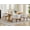 Beige, variant on Sesslife Upholstered Dining Chairs, Modern Linen Barrel Dining Room Chair with Arms, Wood Legs, Mid Century 19” W Accent Chair, Kitchen Chair for Dining Room, Living Room, Bedroom, Black