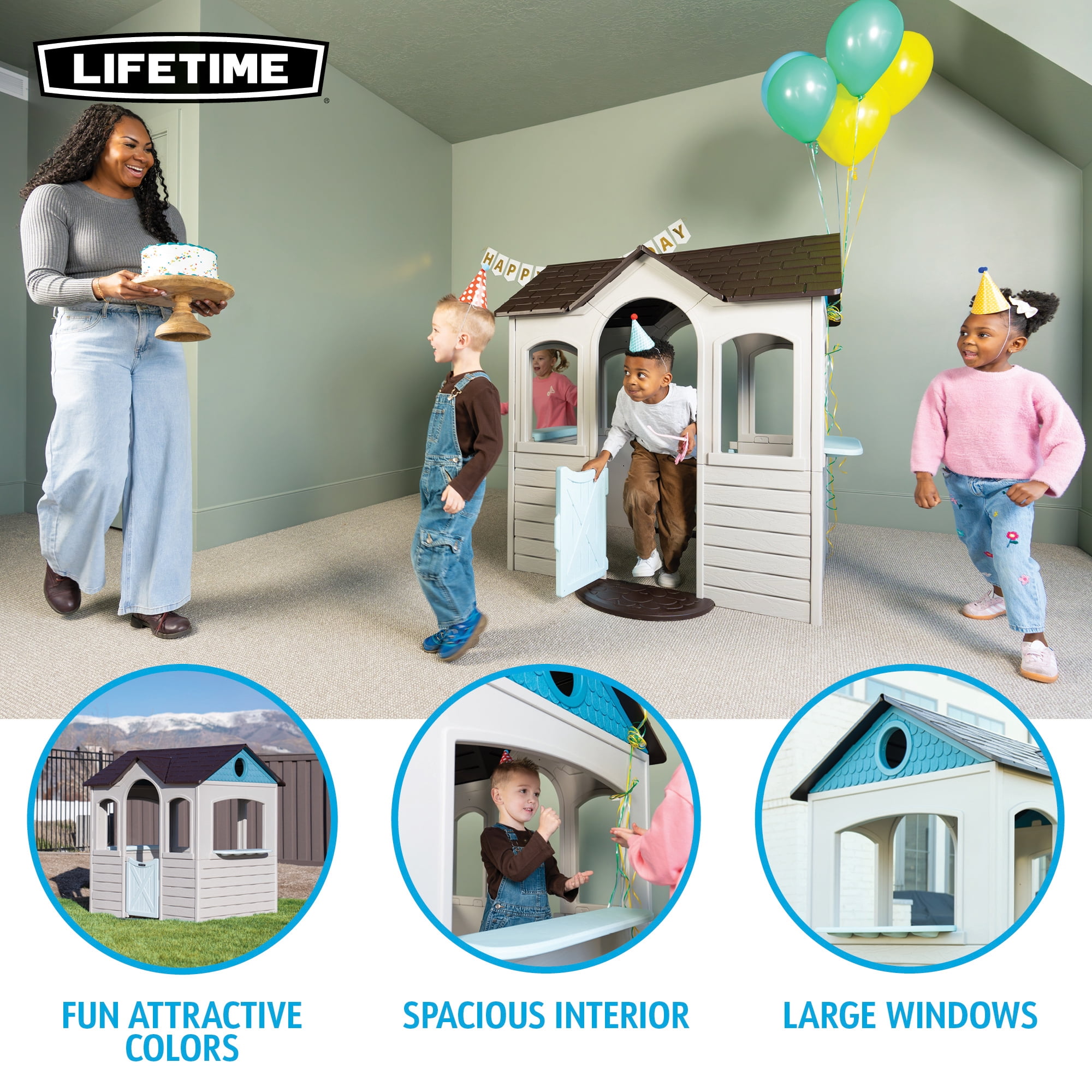 Lifetime Indoor/Outdoor Kids Playhouse