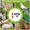 thumbnail image 4 of Stainless Steel Bird Water Feeder & Food Bowl 3 Pack with Clamp, Bird Cage Feeder Bowls for Parrot, Cockatiel, Hamster, Cat and Other Small Animals, 4 of 6
