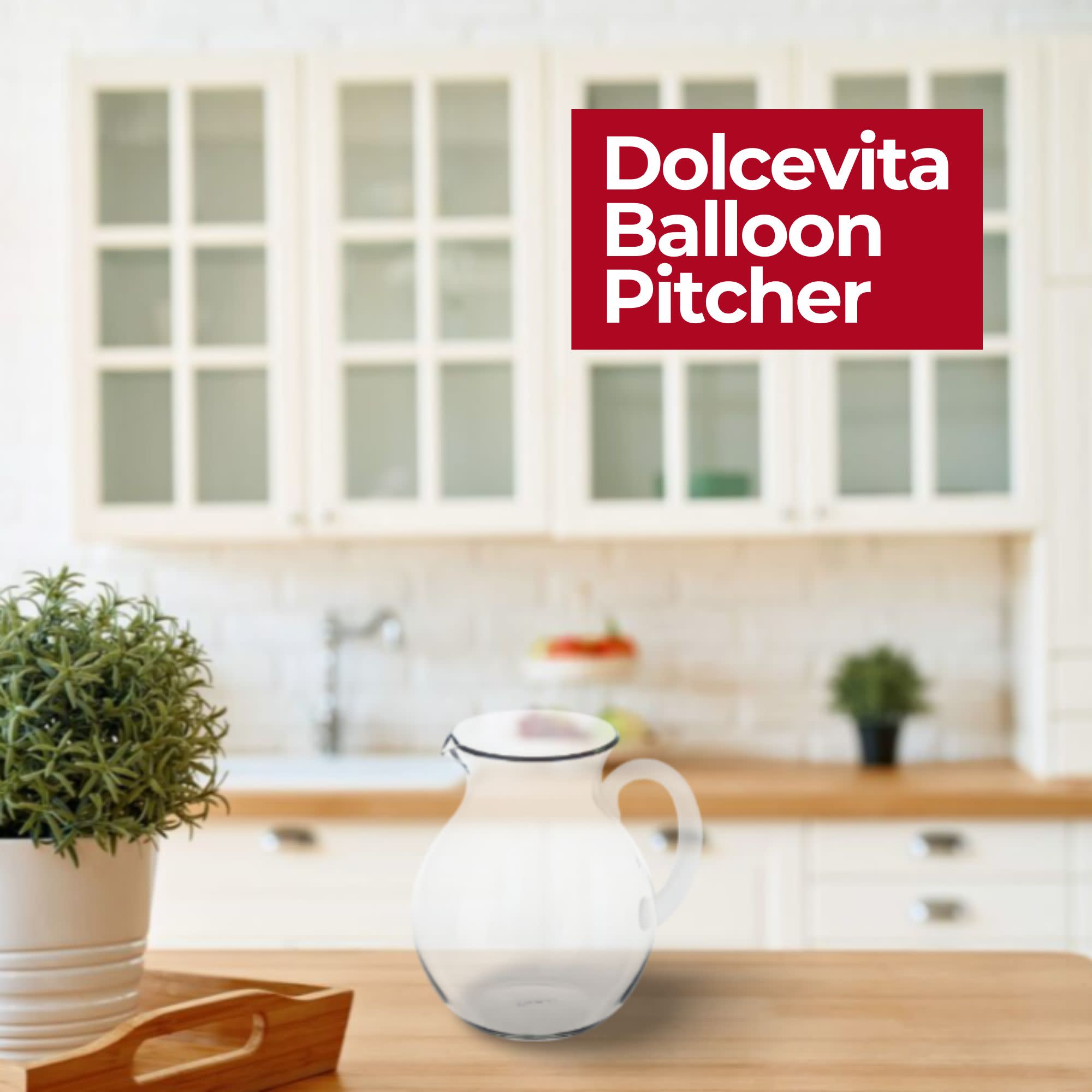 Guzzini Dolcevita Balloon Pitcher - Clear, Clear